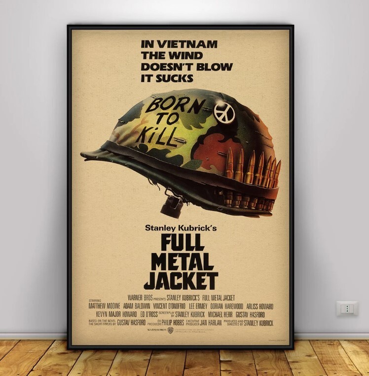 Full Metal Jacket Movie Poster - Vintage Wall Art Home Decor Print