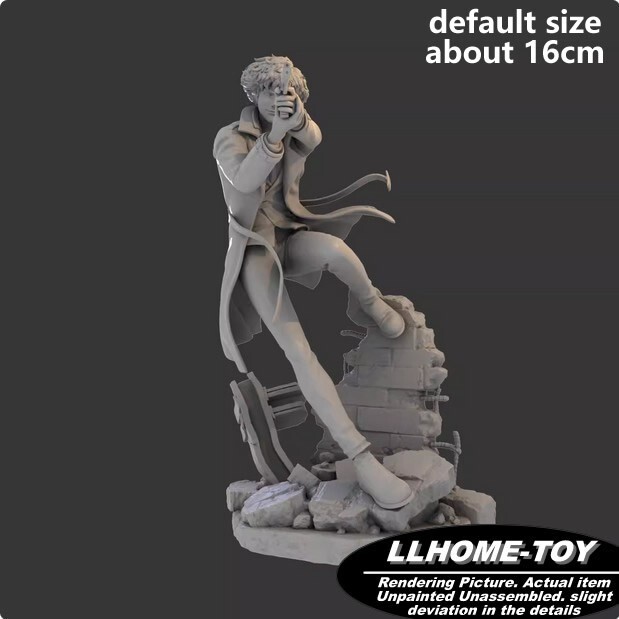 Anime Spike Spiegel Fight Resin 3D Print GK Figure DIY Model Unpainted