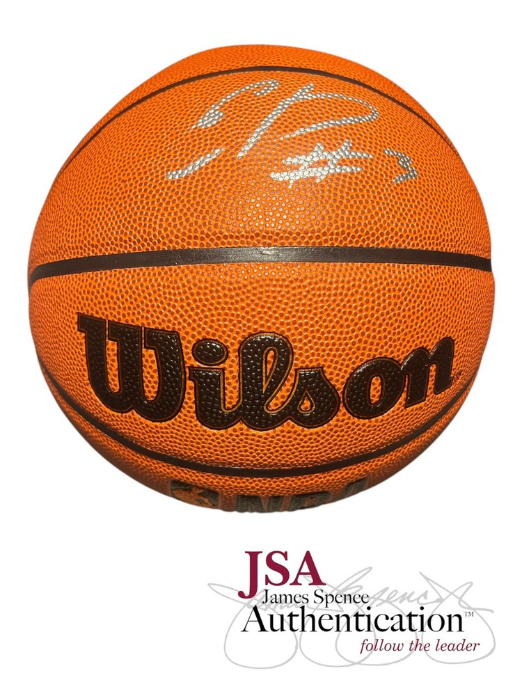 Egor Demin Signed Autographed Wilson NBA Basketball BYU Cougars 2025 DRAFT ~ JSA