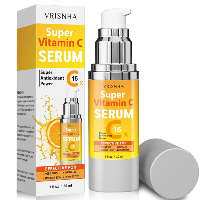 Super Vitamin C Serum for Women over 70: Niacinamide, Vitamin C, Hyaluronic Acid