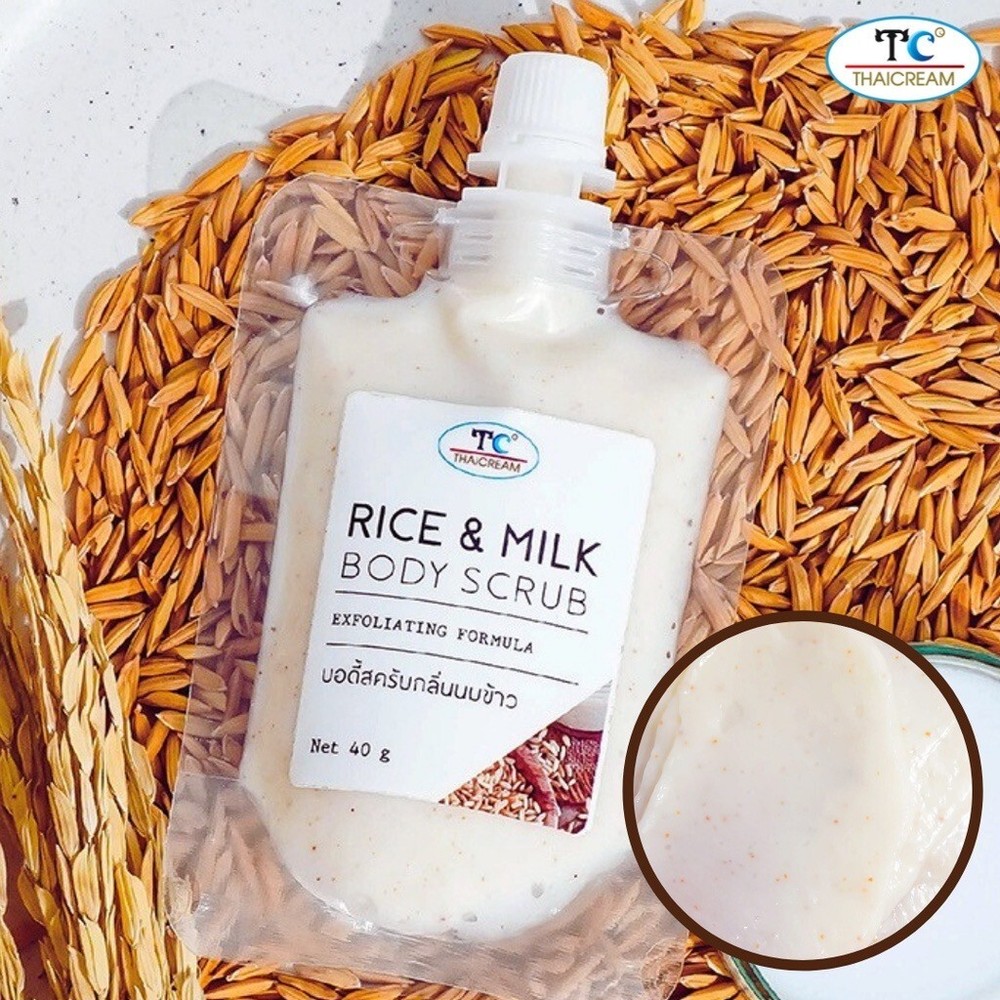 Thai Cream Rice & Milk Exfoliating Body Scrub 40g