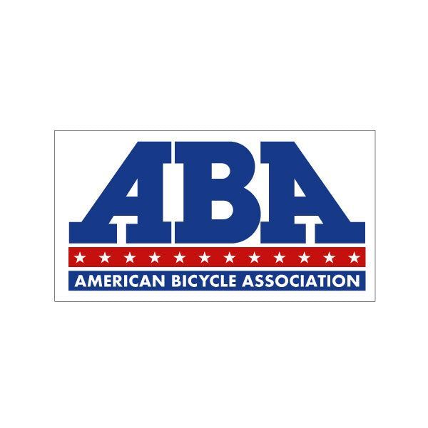 ABA - plate decal on clear - old school bmx-image