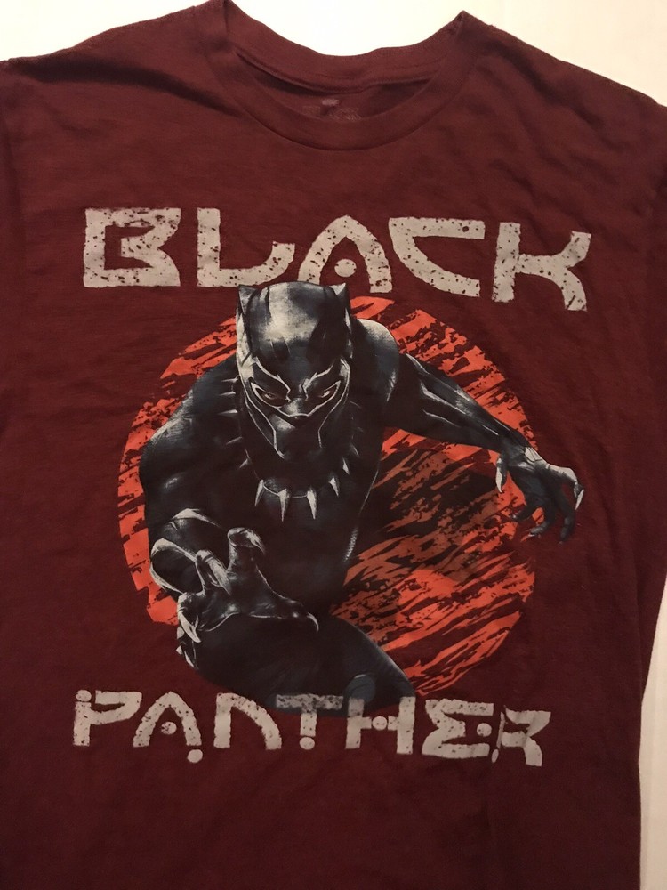 *2018 Marvel Universe Black Panther Red Movie Promo T-Shirt Adult M