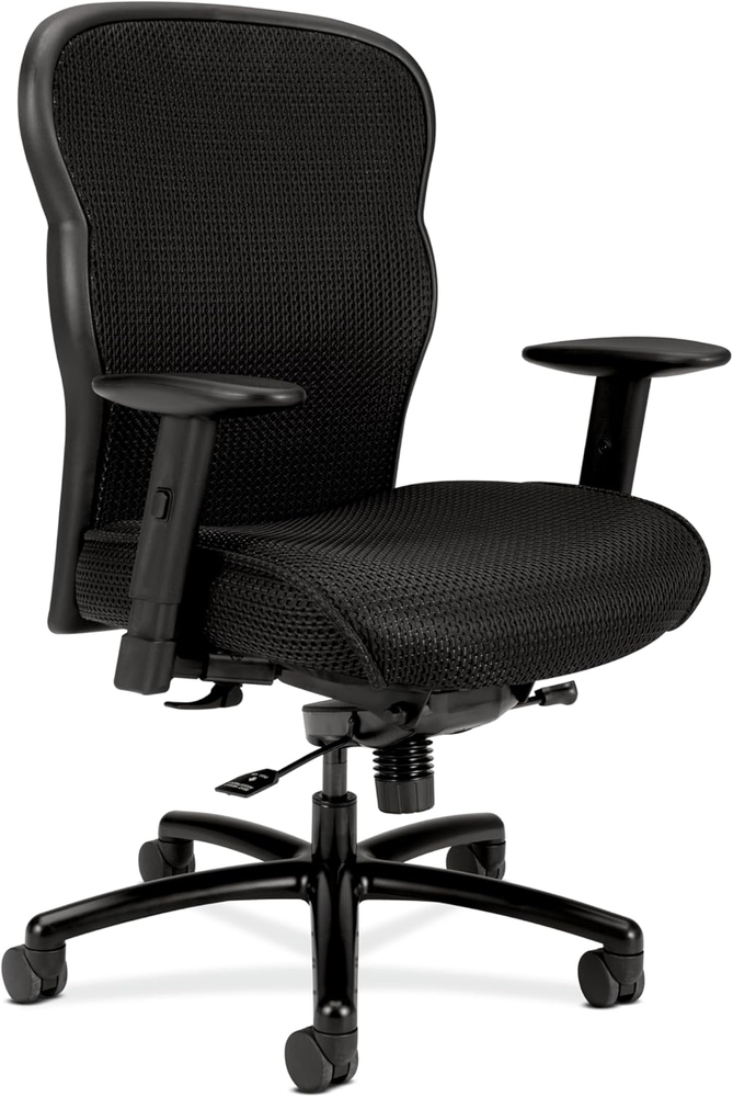 Wave Big and Tall Office Chair 450Lbs - Breathable Stretch Mesh Back & Seat Extr