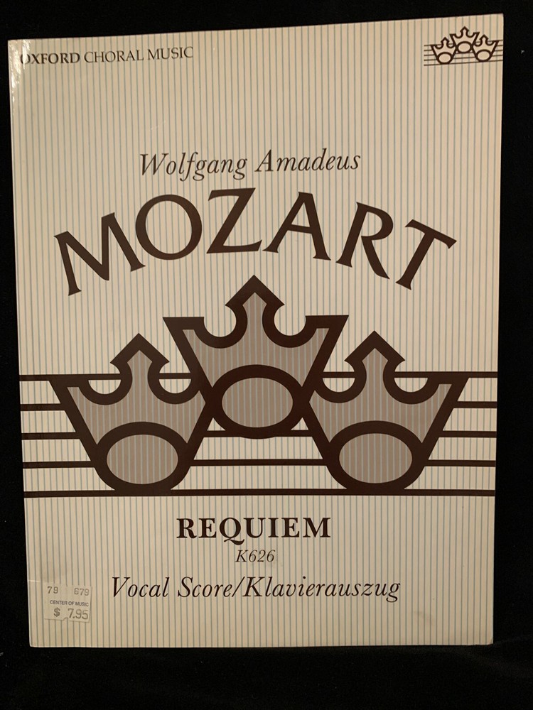 MOZART Requiem K. 626 - VOCAL SCORE - OXFORD