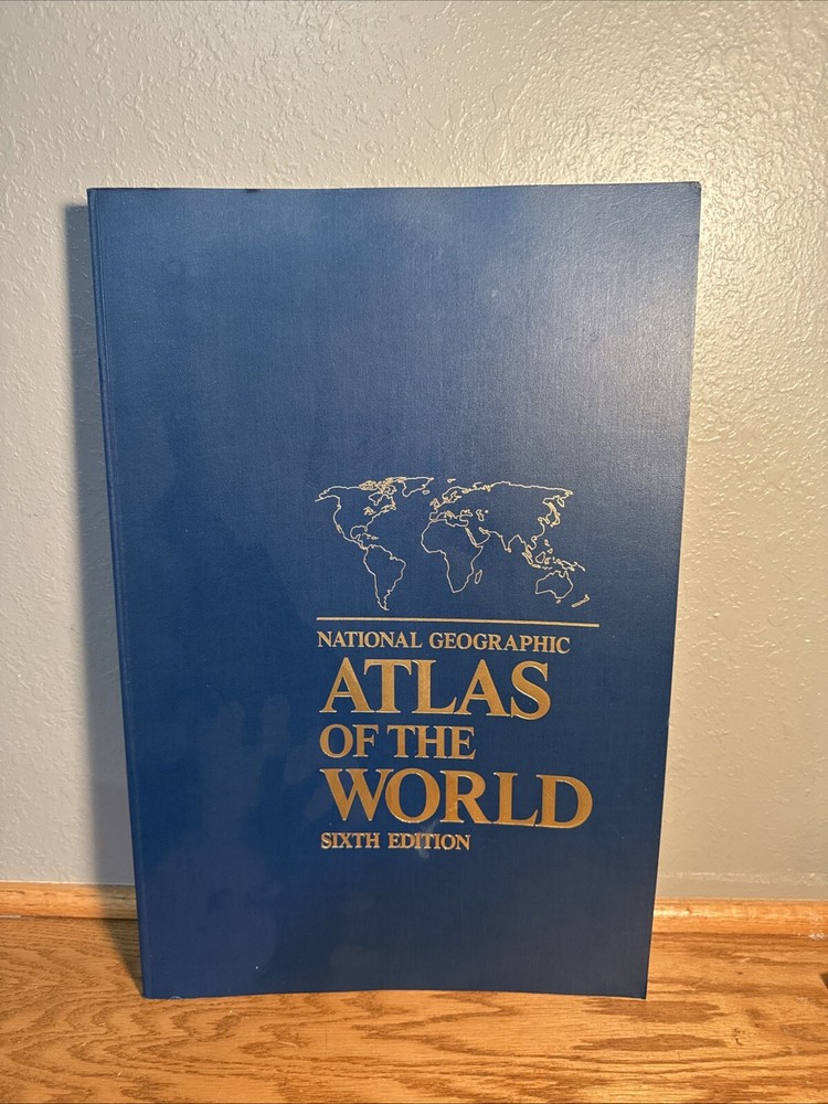 National Geographic World Atlas 6th Edition Oversized Hardcover 1990