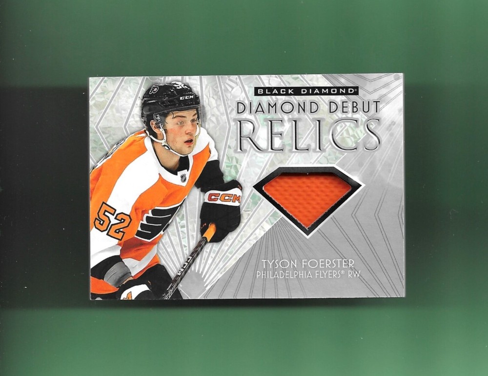 TYSON FOERSTER-FLYERS! 2023-24 Black Diamond DEBUT ROOKIE RC JERSEY # DD-TF