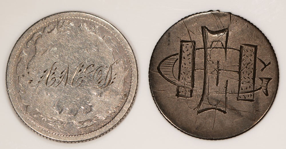 Vintage Love Tokens Seated Dimes 