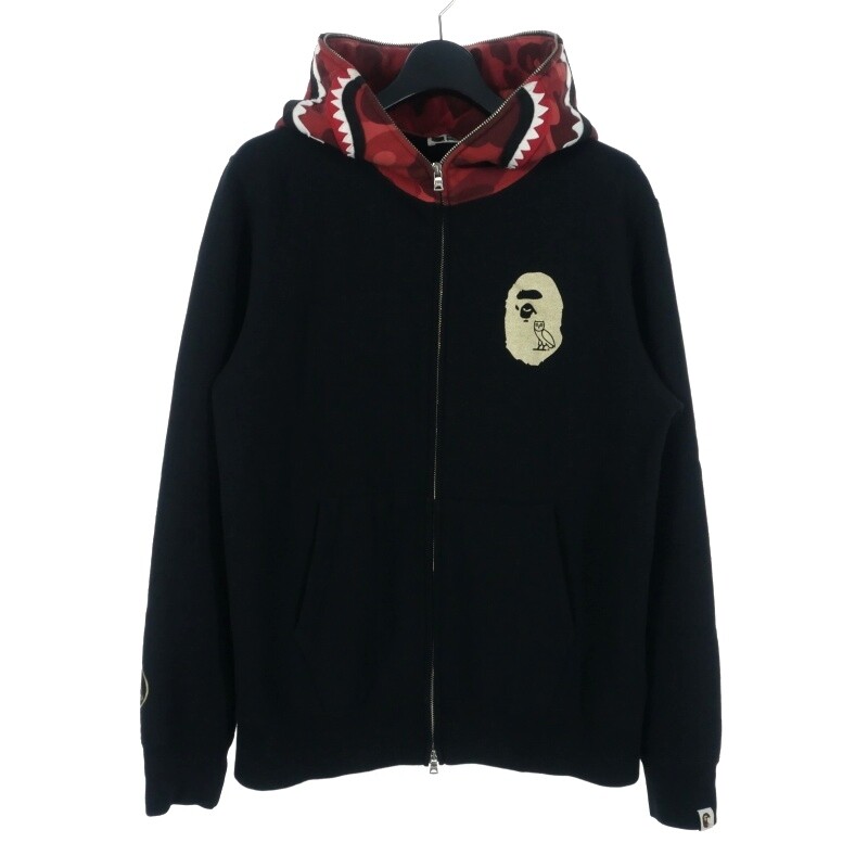 Bathing Ape A Octobersbury Own Ovo Shark Full Zip Hoodie