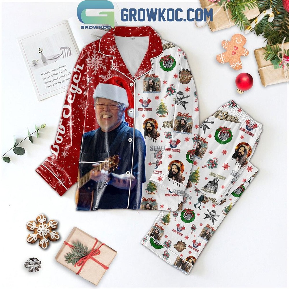 Bob Seger Rock And Roll Never Forget Christmas Pajama Set