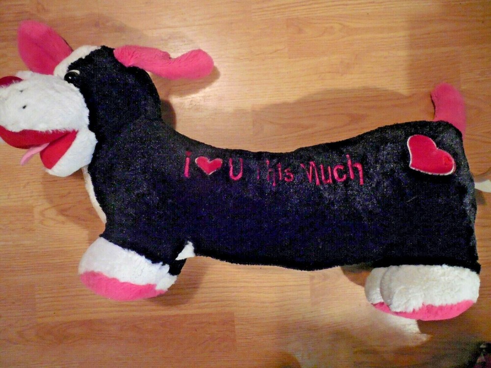 Valentines Day Large Dog Plush Toy in Great Preowned Condition