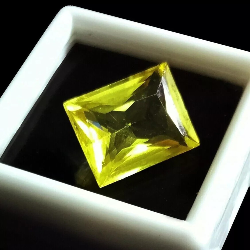 Natural Yellow Sapphire Baguette 10.89 Ct VVS Certified Loose Gemstone AA+-image