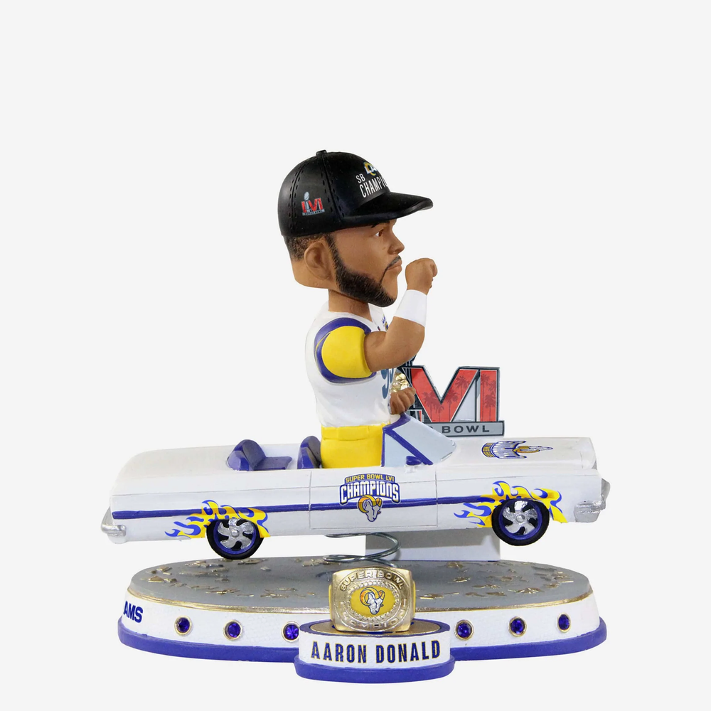 Aaron Donald LA Rams Low Rider Bobblehead NFL Super Bowl Collectible-image
