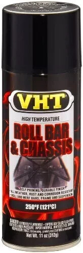 VHT SP670 Spray Paint Can Gloss Black Roll Bar and Chassis - 11 oz - 250°F