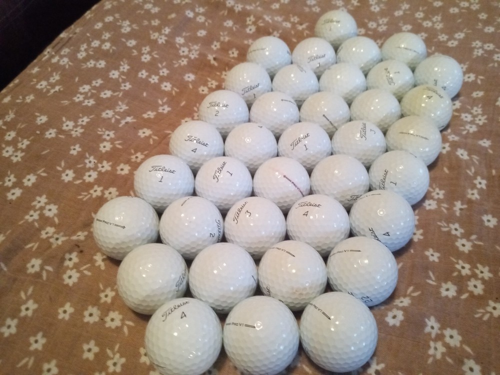 Titleist Golf Balls 36 Pro v1 recycled Grade AAAAA ex.