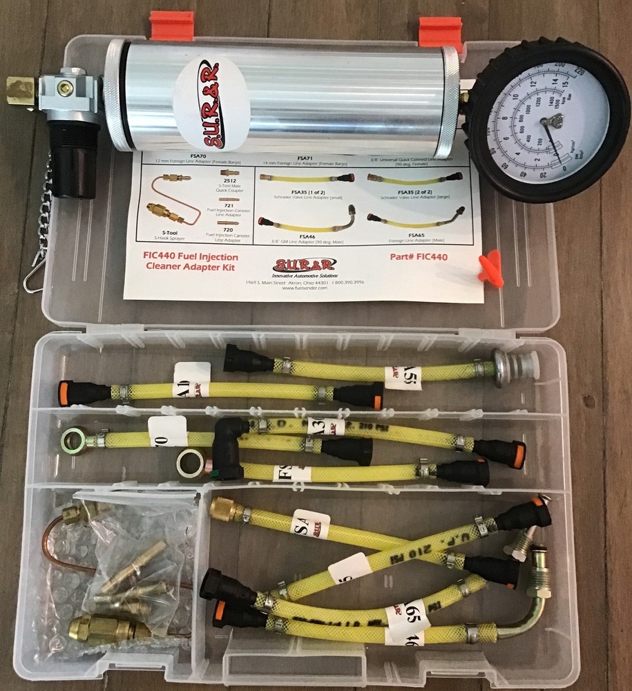 SUR&R FUEL INJECTION CLEANER KIT (1) FIC203 S.U.R.&R. FIC 440 fuel injection