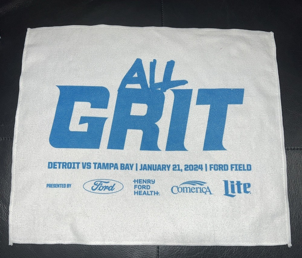 Detroit Lions ALL GRIT Divisional Game Towel