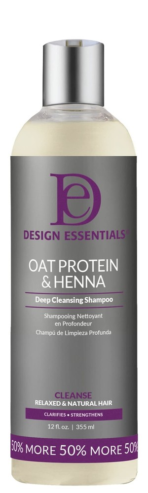 Oat Protein & Henna Deep Cleansing Shampoo, to Clarify, Strengthen, and Add V...