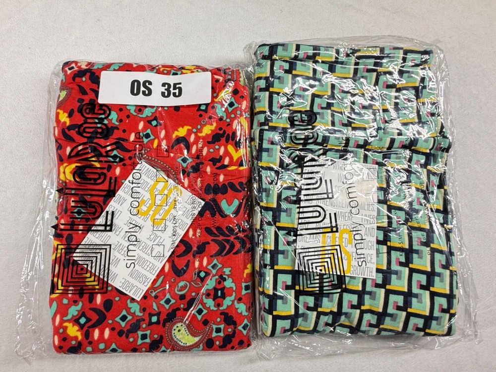 4 Pair of New One Size LuLaRoe Buttery Soft Workout Yoga Leggings OS 35