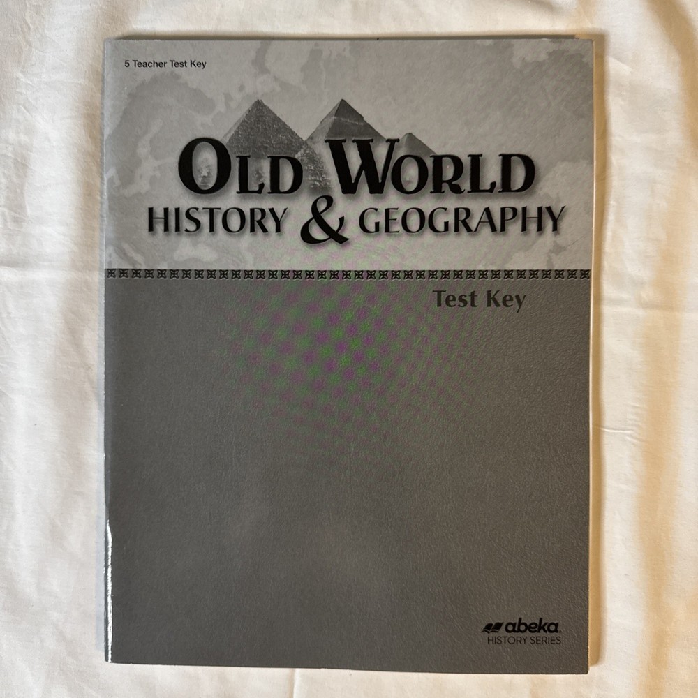 Abeka Old World History Geography 5th Grade Test Key 4th Edition Homeschool Curriculum-image