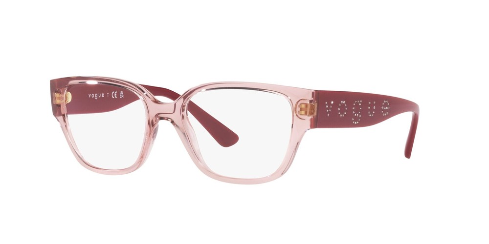 VOGUE VO5458B 2828 Transparent Light Pink Demo Lens 51 mm Women's Eyeglasses