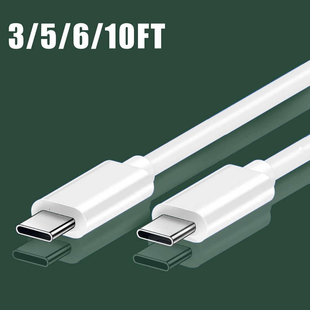 USB-C to USB-C PD Cable Fast Charger Type C to Type C Charging Quick Data Cord