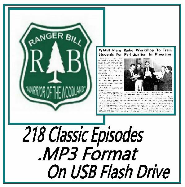 RANGER BILL 218 Classic Oldtime Radio Shows MP3 OTR On USB Flash Drive