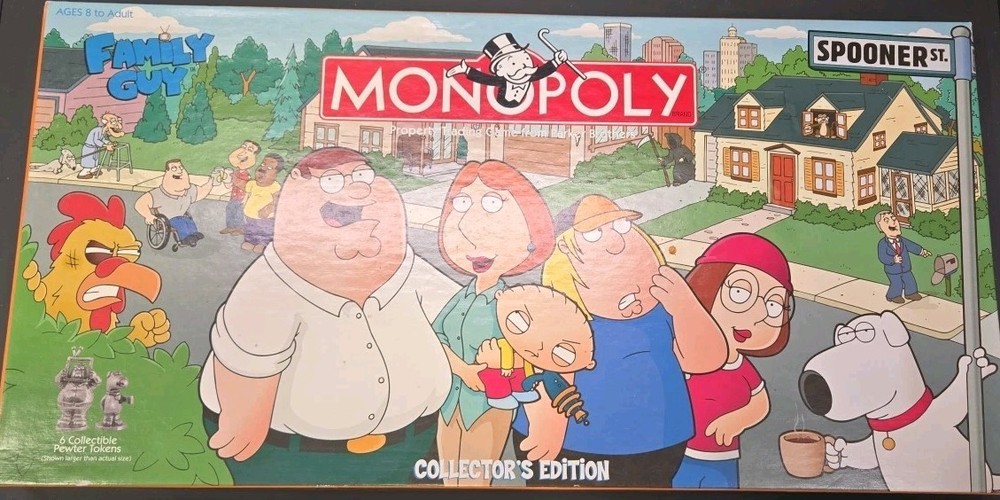Family Guy Monopoly Collector's Edition Board Game 2006 Brand NEW