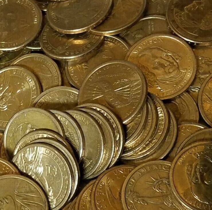 Presidential or Sacagawea Dollar Coin $1 Random Average Condition Circulated