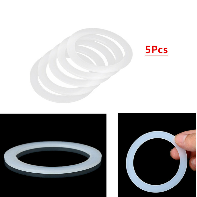5pcs Soft Flexible Replacement Silicone Gaskets Washers Sealing Rings Compatible