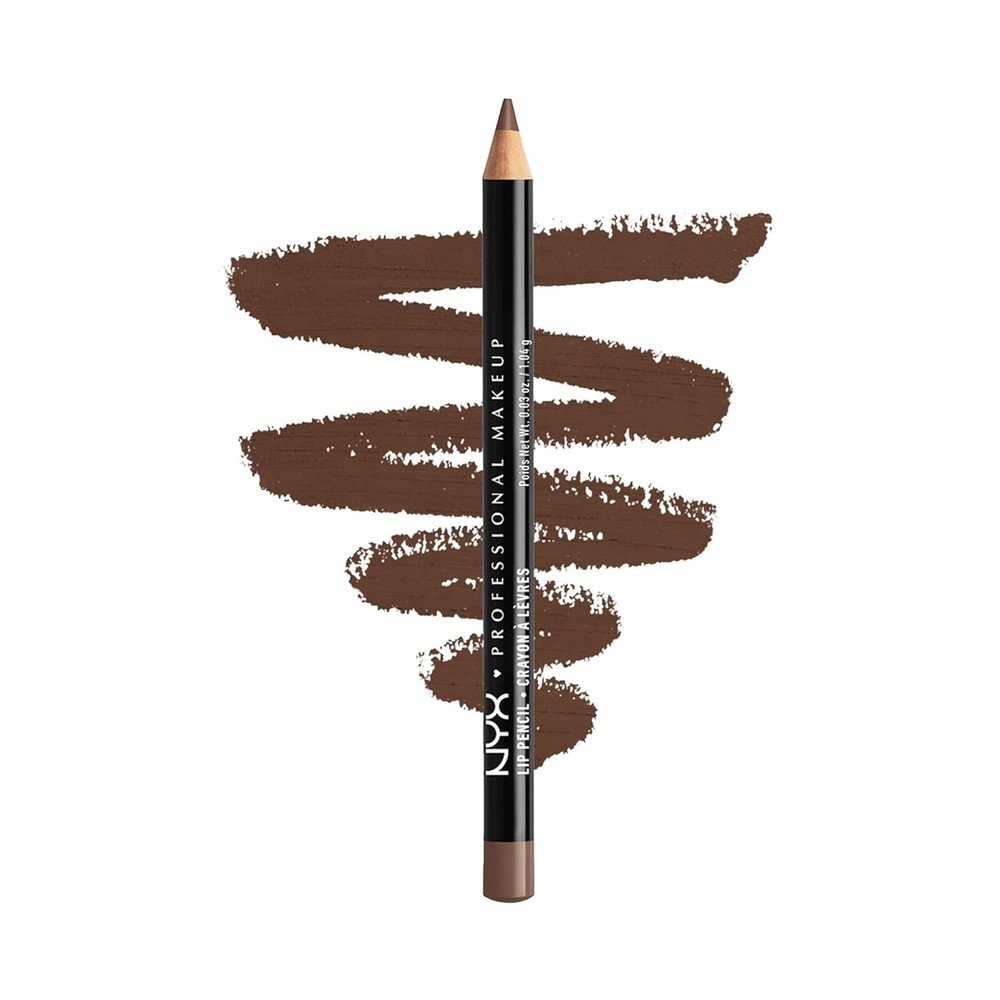 NYX PROFESSIONAL MAKEUP Slim Lip Pencil, 1 Count (Pack of 1), 820 Espresso