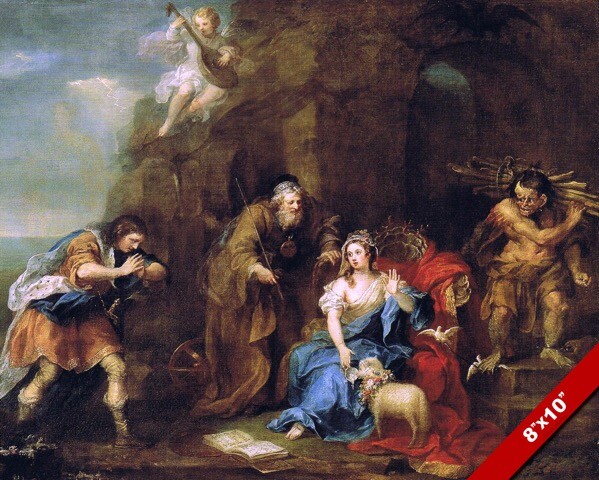 WILLIAM SHAKESPEARE’S TEMPEST PLAY SCENE PAINTING THEATER ART REAL CANVAS PRINT