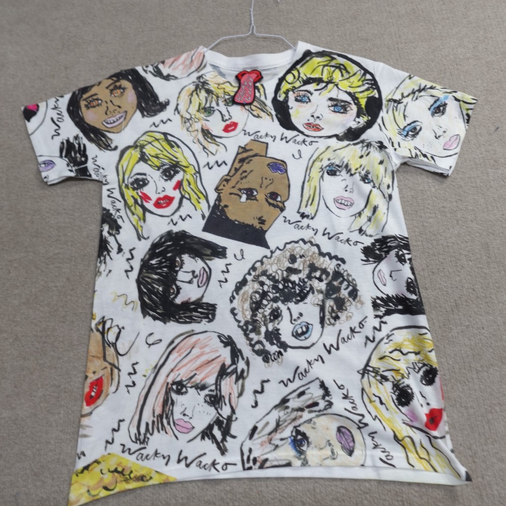 Wacky Wacko Small White Shirt Featuring RuPaul Madonna Courtney Love Grace Jones