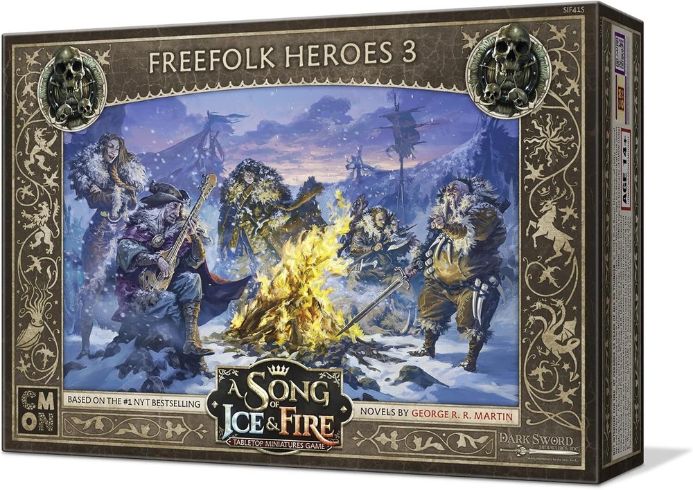 A Song of Ice and Fire Tabletop Miniatures Game Free Folk Heroes III Box Set  S-image