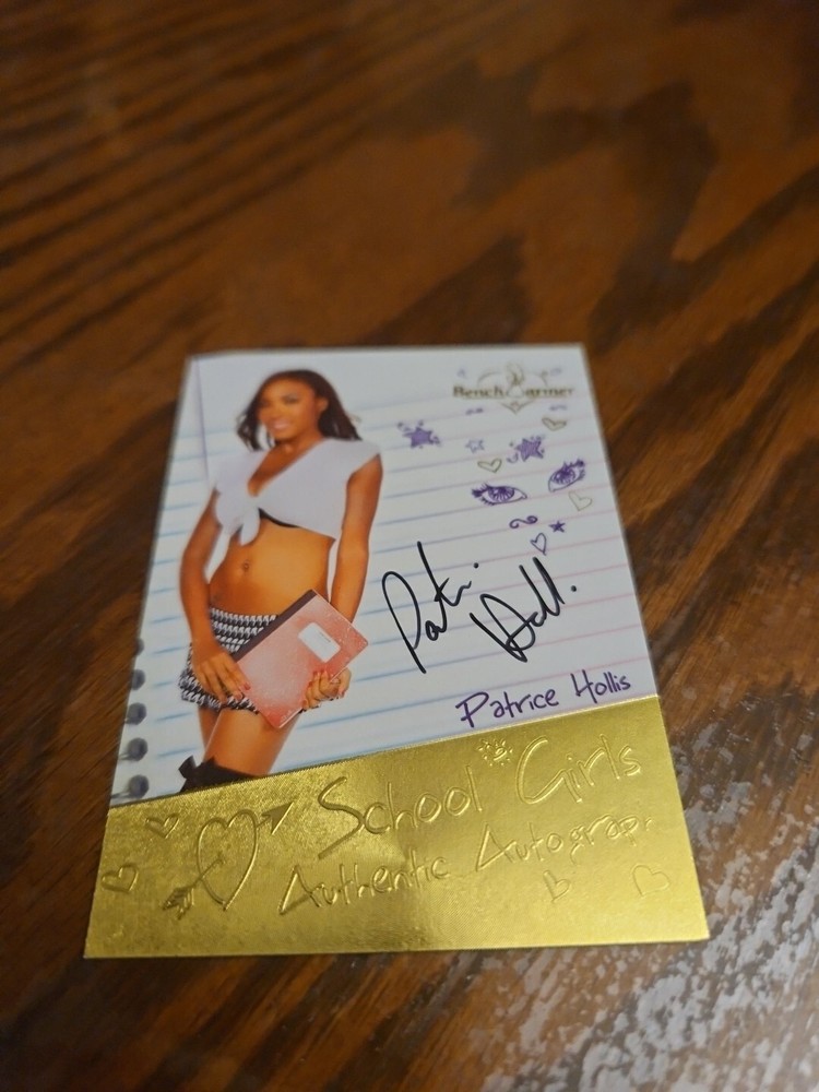 2014 Benchwarmer Hot For Teacher Autograph Gold Foil Patrice Hollis #86 Playboy