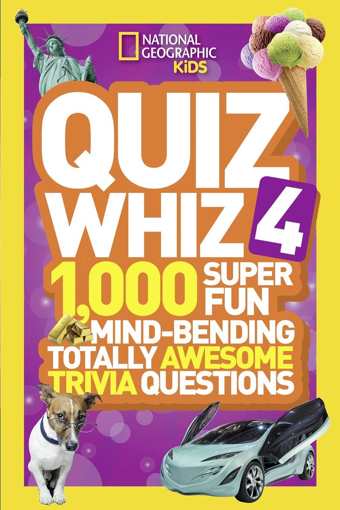 National Geographic Kids Quiz Whiz 4: 1,000 Super Fun Mind-bending Totally A...-image