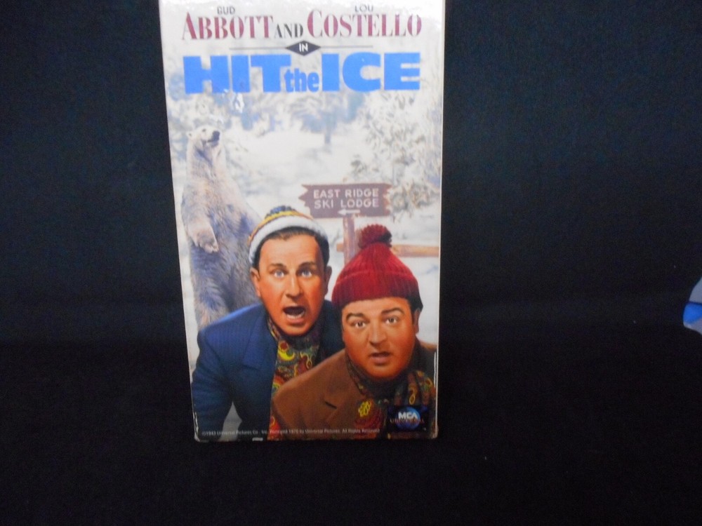 2 ) ABBOTT & COSTELLO VHS TAPES  HIT THE ICE   & LOST IN A HAREM-image