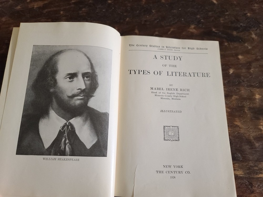 A Study Of The Types Of Literature By Mabel Itene Rich 1924