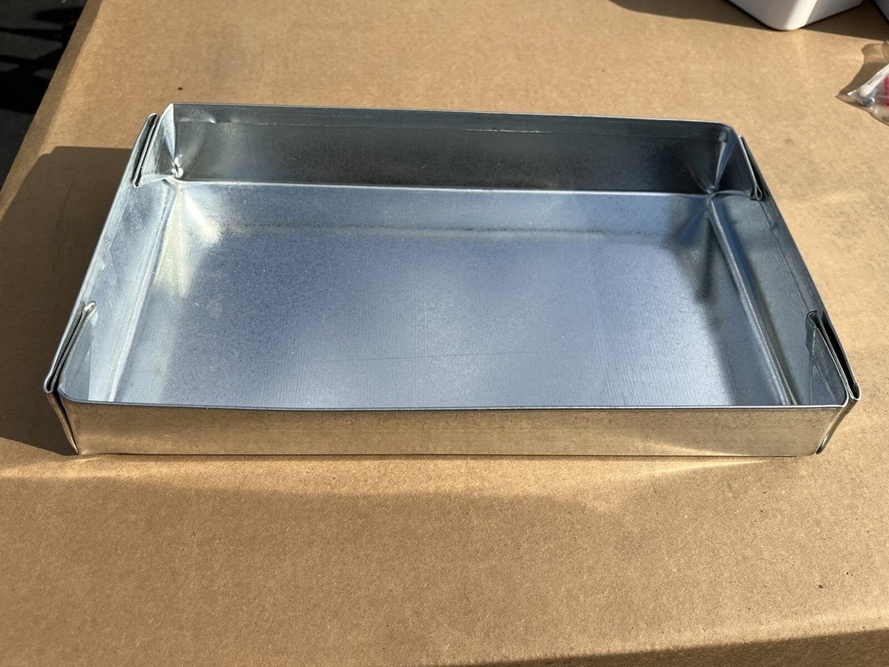Galvanized Metal Secondary Drain Pan for A/C Heat Pump Condensate Overflow-image