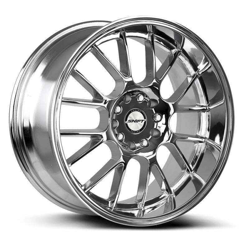 Shift CRANK Wheels 18x8.5 (30, 5x120.65, 73.1) Chrome Rims Set of 4