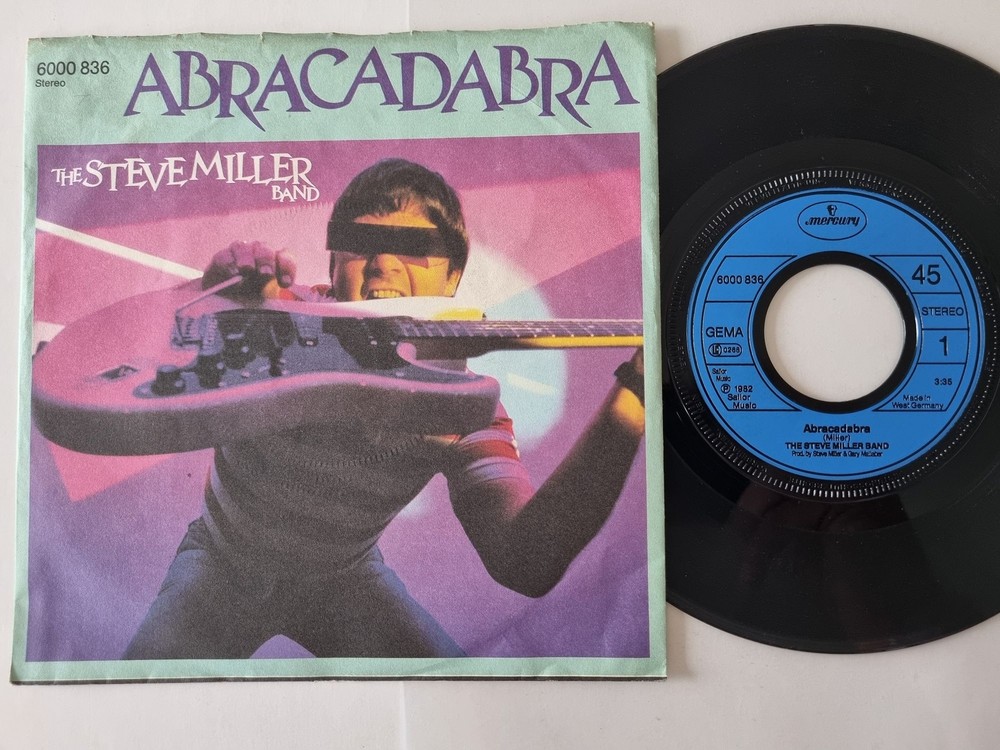 Steve Miller Band Abracadabra 7 Inch Vinyl Germany Original Version Eminem-image