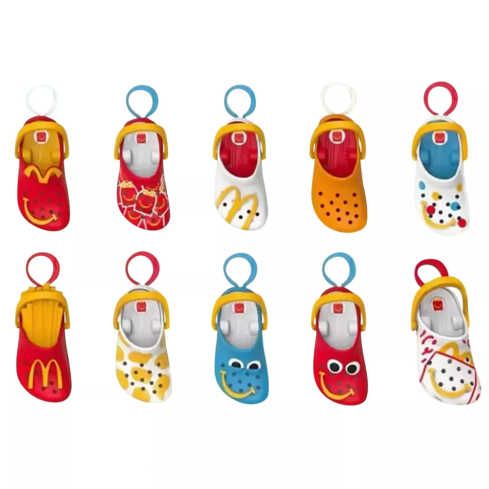 2024 McDonald's Mini Crocs Keychain Happy Meal Toys Completed Set  1  PCS  Cute