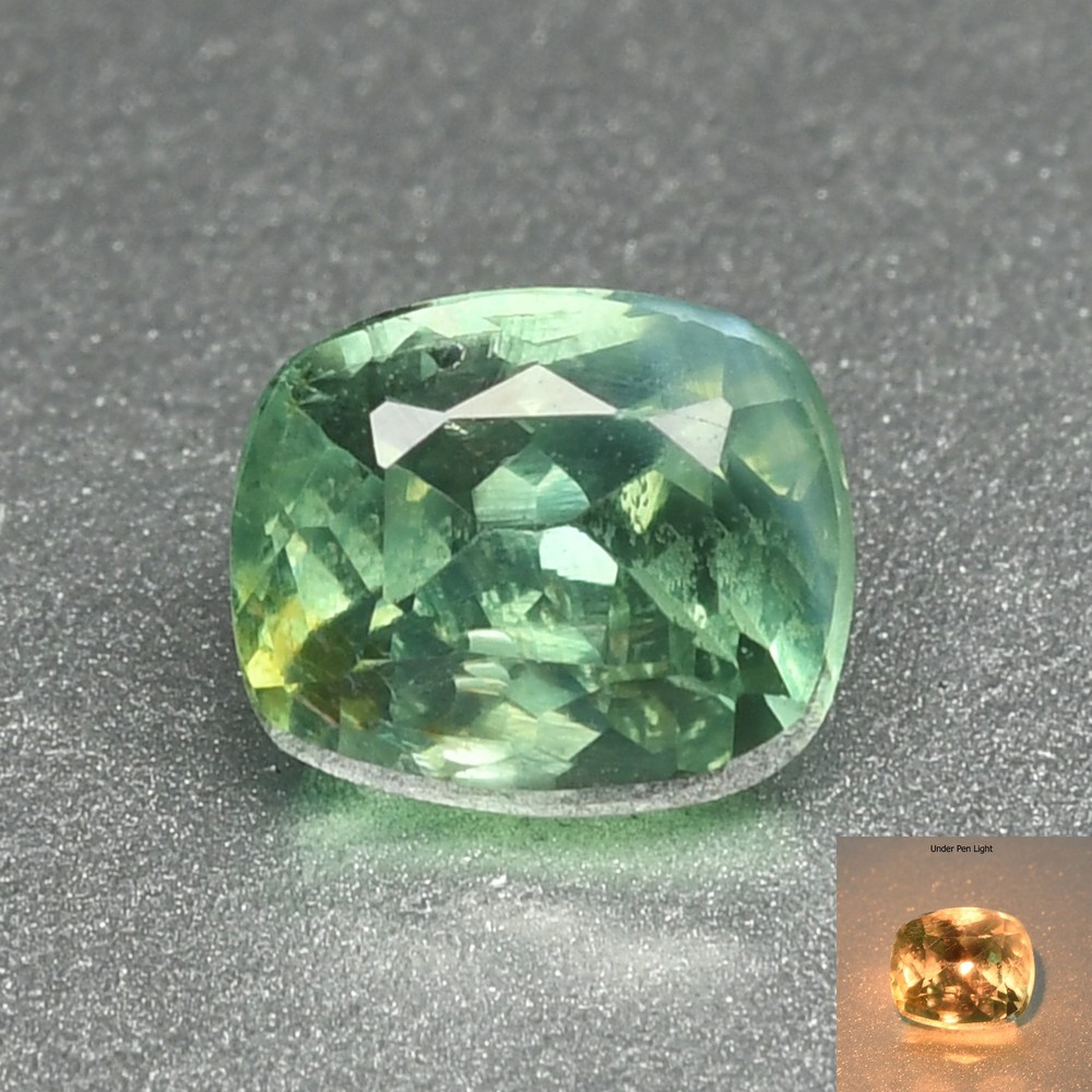 0.59 Ct Natural Color-Changing Alexandrite 5x4.2mm Cushion Cut Gemstone