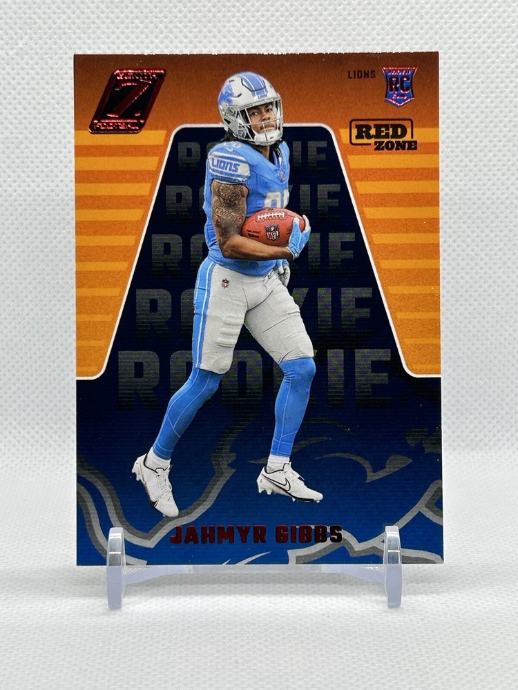 2023 Panini Zenith RED ZONE ROOKIE Red Zone  Jahmyr Gibbs #144 LIONS