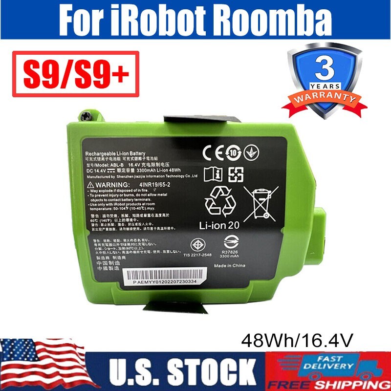 New ABL-B Battery 48Wh For iRobot Roomba S9 S9+ S9550 9550 Robot Vacuum FAST US-image