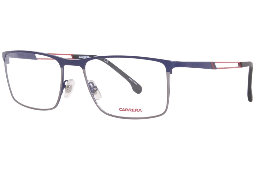Carrera 8831 PJP Titanium Eyeglasses Men's Blue Full Rim Rectangle Shape 55-mm