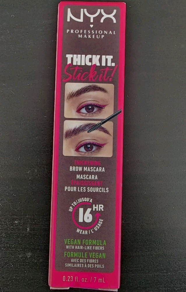 NYX THICK IT STICK IT Brow Mascara,  .23oz / 7ml