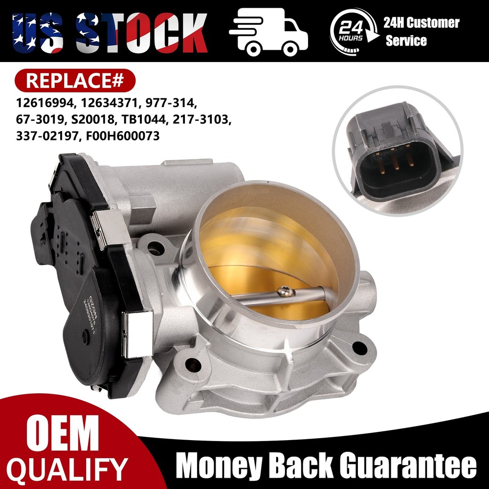Throttle Body Compatible with GMC Terrain Chevrolet Equinox 3.0L Camaro V6 3.6L 2010-2011 Models