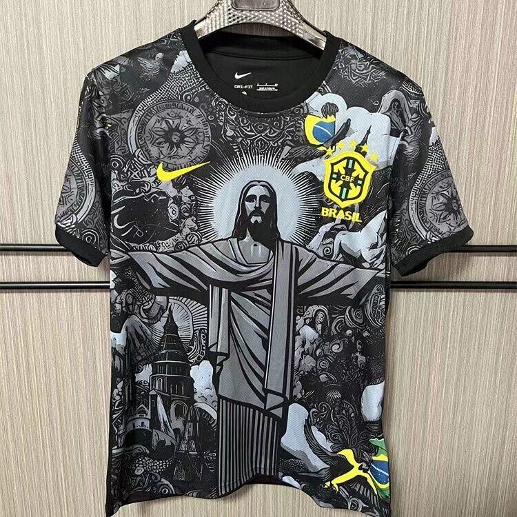 Brazil Jesus Christ The Redeemer Jersey  Special Edition Shirt 2 Colors