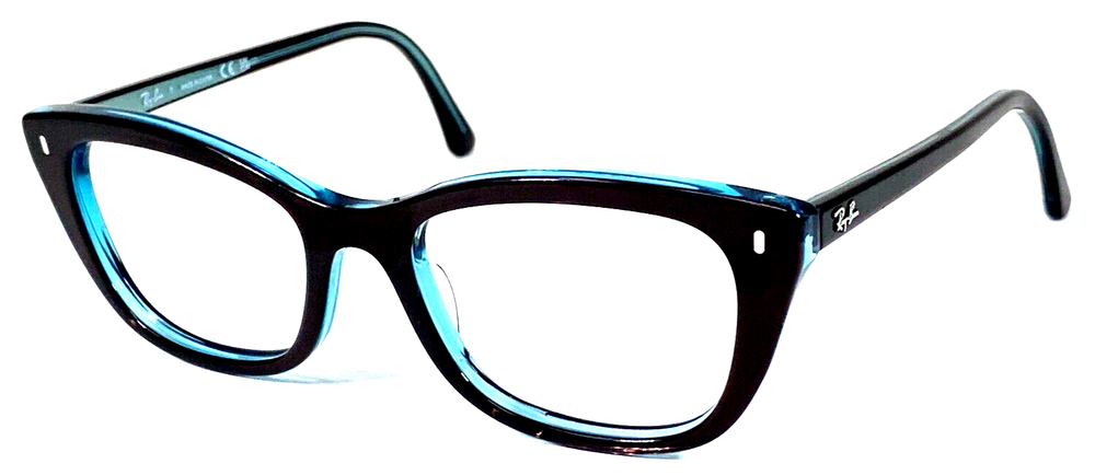 RAY-BAN RB5433 8366 Dark Brown/Blue Crystal Eyeglasses Frame 52-19-140